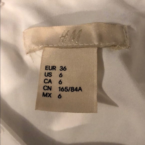 H&M White Eyelet Tiered Dress NWOT - Picture 5 of 5